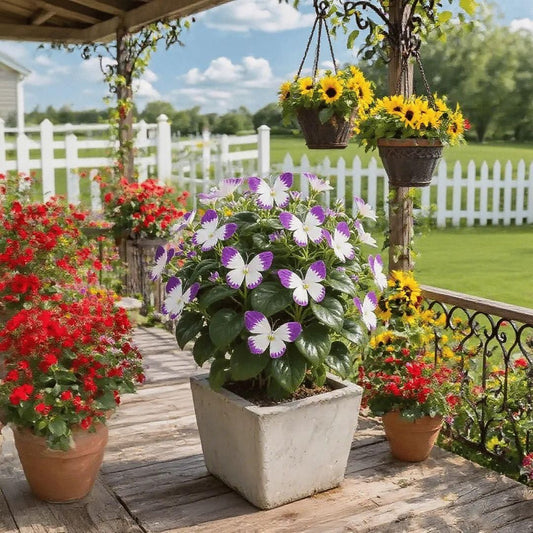 Moonlight Butterfly Flower Seeds (Pack of 20) – Multicolor Ornamental Garden Seeds